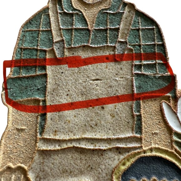 St Andrew's Abbey St Joseph the Carpenter Religious Wall Plaque Handmade Ceramic - Picture 8 of 9